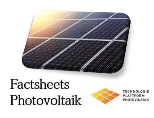 TPPV Factsheets zu aktuellen Themen der Photovoltaik